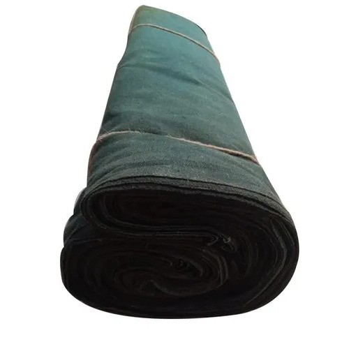 Green Pvc Canvas Tarpaulin - 5 Meter Width, 1.5mm Thickness, 150 Gsm Pe Laminated | Standard Design, Woven Technique, Rain And Wind Protection