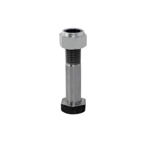 Hex Head Bolt - Alloy Steel, 180mm Length, 24mm Diameter | Polished Silver Finish, Hexagon Head Type