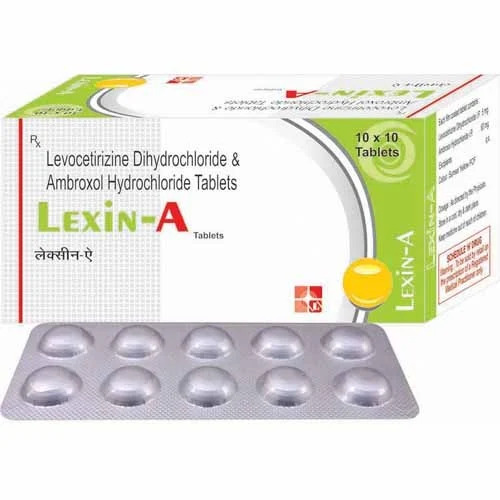 Levocetirizine Di-Hydrochloride & Ambroxol Hydrochloride - Prescription Tablets for Clinical Application, Store in Cool and Dry Place