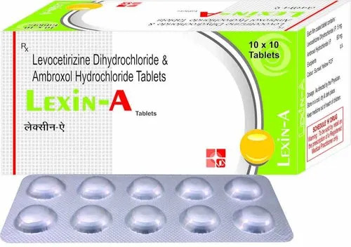 Levocetirizine Dihydrochloride & Ambroxol Hydrochloride Tablets - Prescription Required for Hospital & Clinic Use, Cool and Dry Storage