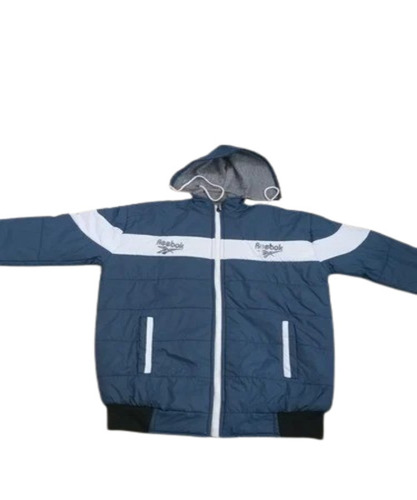Men Reversible Jackets - Polyester, XL, Blue | Zipper Closure, Hooded Collar, Long Sleeves, Modern Style, Anti-Wrinkle, Breathable, Washable