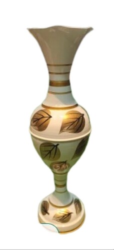 Metal Flower Vase - Lightweight, Easy to Clean , Long Lasting Finish, Rust Resistant, Custom Sizes with Decal Effect