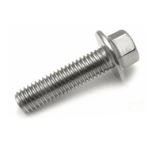 Mild Steel Flange Bolt - Half Threaded, 18mm Diameter, 40mm Length, Silver Coated Finish | Made by Metrix