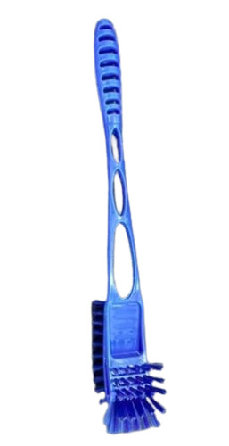 Navy Blue Plastic Toilet Cleaning Brush - Nylon Bristle, 18 Inch Size | Durable Design for Bathroom and Toilet Cleaning