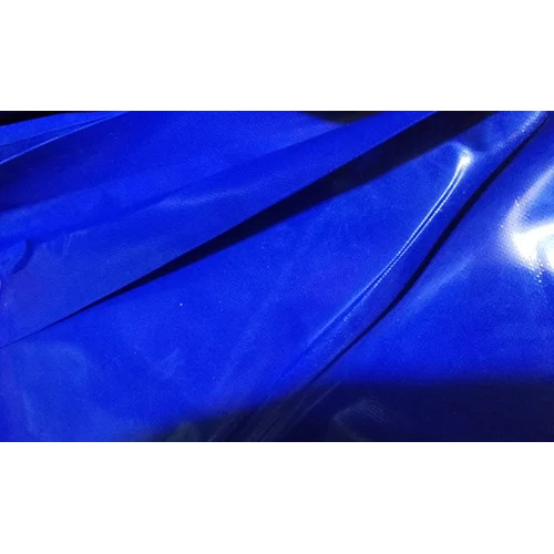 PVC Coated Fabric - Waterproof Tear-Resistant Blue Color | Plain Texture Ideal for Tarpaulin and Tent Use