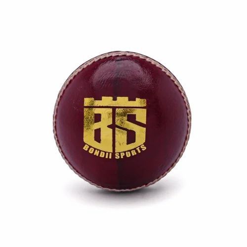 Red Leather Cricket Ball