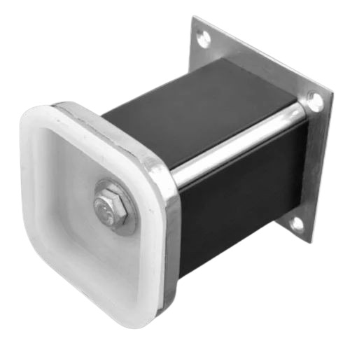 Sofa Leg - Stainless Steel & Plastic, 2-6 Inches Height, Wenge Finish, Square Shape, Black Color