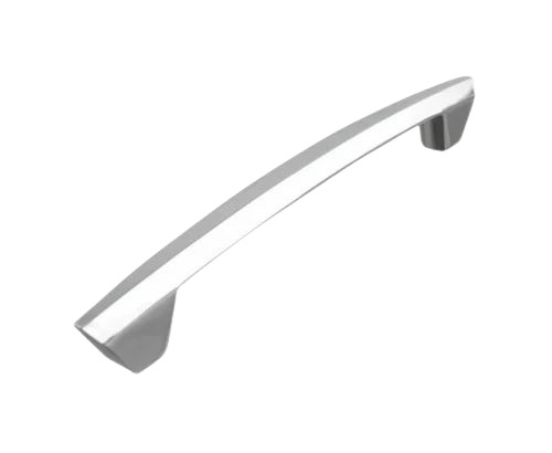 Sona Cabinet Handle - White Metal, 96mm, 160mm, 224mm, 288mm, 352mm | Silver Chrome Finish, Abrasion Resistant Pull Handle for Cabinet Fitting