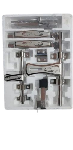 Stainless Steel Door Kit - Chrome Finish, Boxed Packaging | Ideal for Various Door Fitting Applications