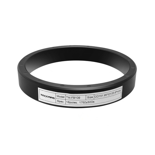 TM-109 Bonded Ferrite Ring Magnet - Injection Molded, OD 152.3ÃID 133.6ÃH 24mm, Black | Corrosion-Resistant, Operating Temp: 0Â°C-235Â°C