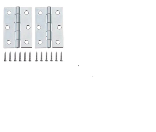 Stainless Steel Premium Hinges - 2.1-2.5mm Thickness, Up to 106g Weight | Ideal for Door Fitting, Robust Steel Finish