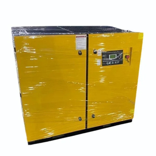 Rotary Screw Air Compressor - 10 HP, 7.5 KW, 62 dB Noise Level, Air Cooled, Lubricated | Ideal for Industrial Use, Compact 240 lbs Design