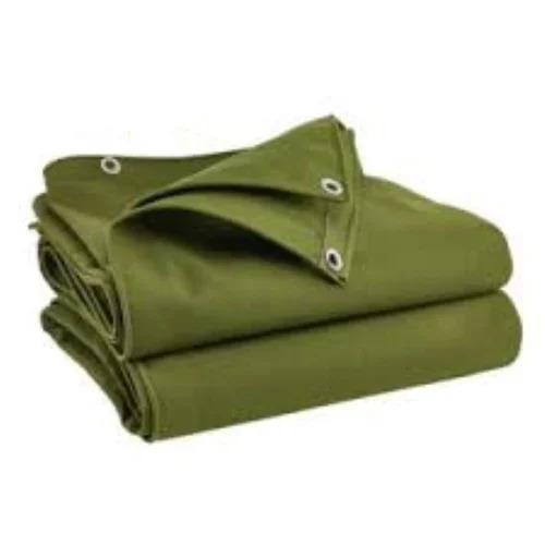 400 Gsm Waterproof Canvas Tarpaulin - Color: Dark Green