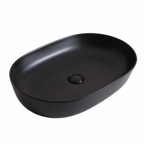 Black Wall Mounted Ceramic Wash Basin