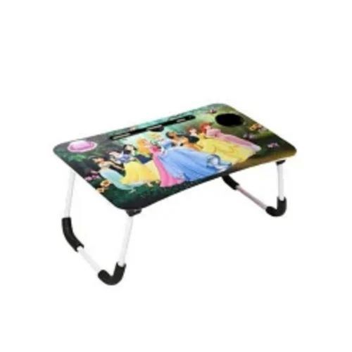 Cartoon Print Study Table - Wood, 60x40 cm, Multi Color | Compact Design, Ergonomic Surface, Lightweight Portability, Built-in Storage, Smooth Finish, Durable Materials, Easy Assembly, Stylish Appearance