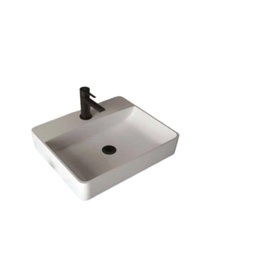 Ceramic Wash Basin - Rectangular Shape, Premium Grade, Optimum Quality, White Color | Ideal for Home, Office, Hotels