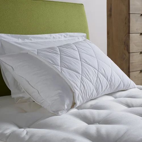 Comfortable Pillow Protectors - Cotton, 17x27 Inches | Premium Quality, Machine Washable, Stain-resistant, Breathable Design, Non-toxic Dyes