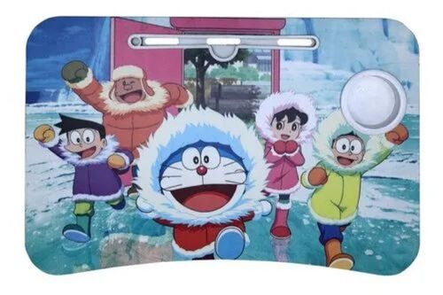 Compact Design Kids Cartoon Table - Wooden, 60x40 cm, Multi Color | Easy to Clean, Durable Materials, Built-in Storage, Non-Toxic Finish, Ergonomic Shape, Smooth Edges
