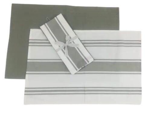Cotton Waffle Towel - 18 x 28 Inch, Grey and White | Durable Fabric, Lightweight Design, Machine Washable, Eco-Friendly, Versatile Use