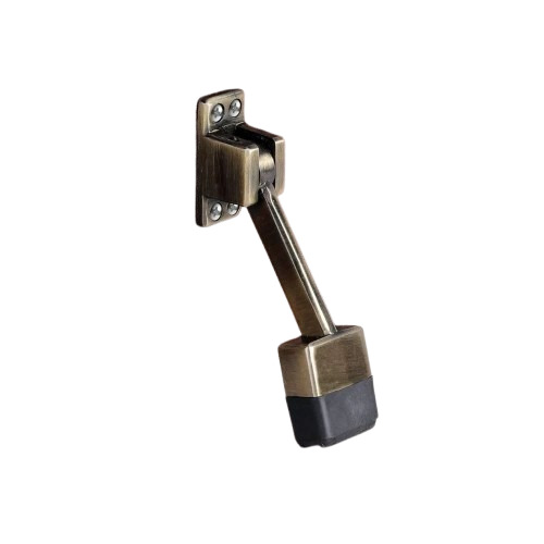 Door Stopper - Stainless Steel, Lever Type, Polished Silver Finish | Durable Door Fitting Solution