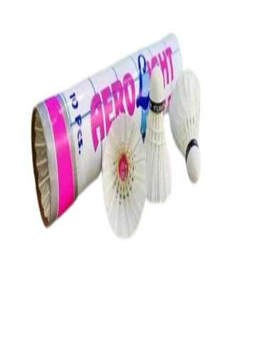 Good Feather Shuttlecock - Feather Material , 10-Piece Set for Indoor Play, White Color, Designed for Excellent Badminton Performance