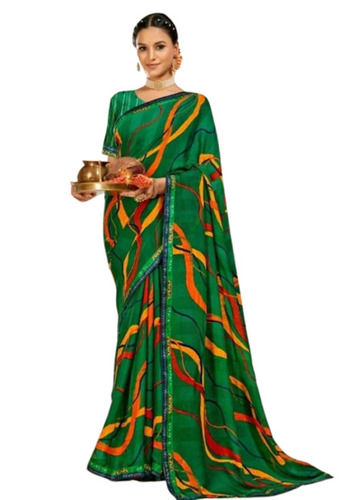 Green Designer Saree