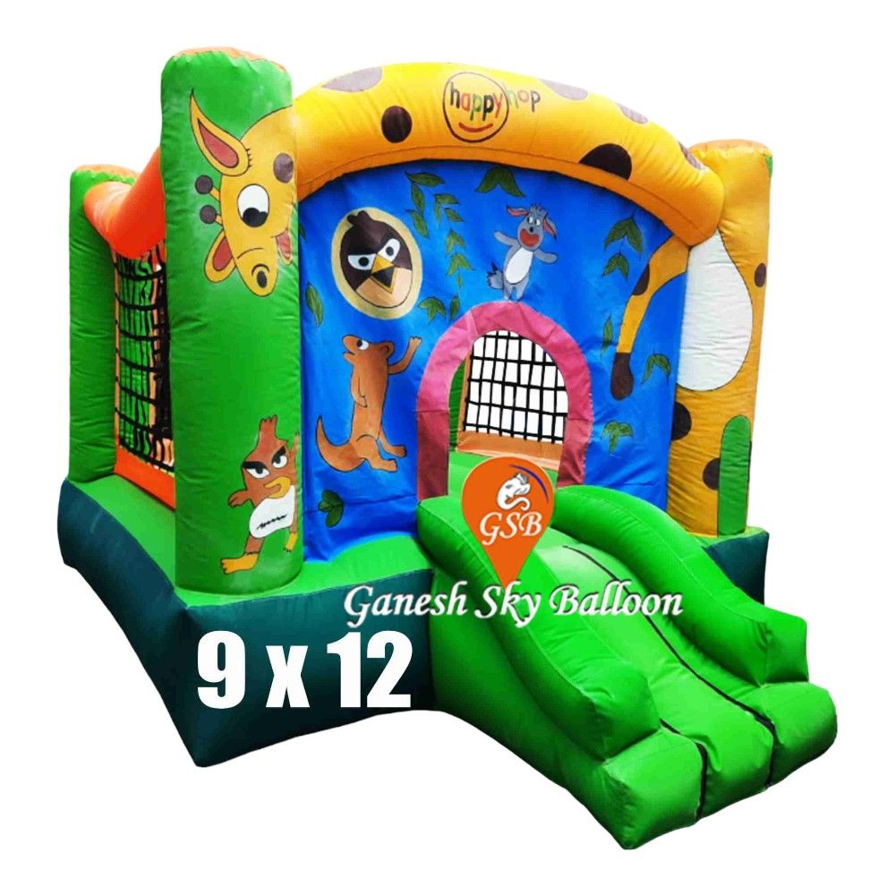 Jumping Bouncer - 12 Feet Diameter, 9 Feet Wide | Inflatable Slide And Bounce House For Children