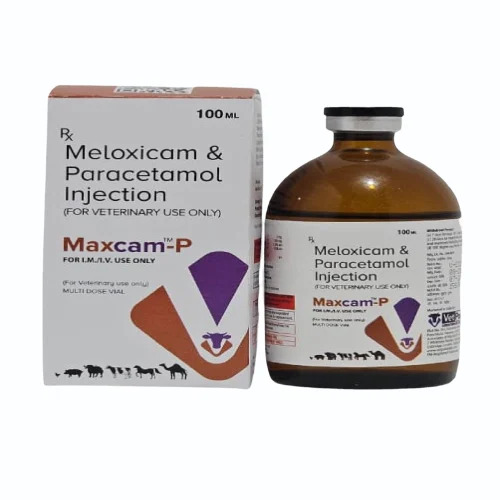 Meloxicam Paracetamol Injection - Medicine Grade Liquid For Veterinary Use | Recommended For Cattle, Other