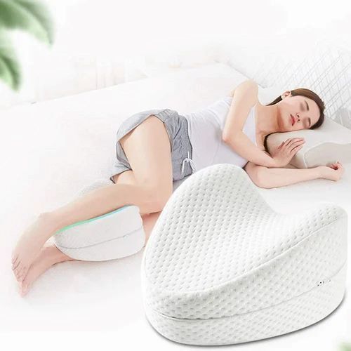 Memory Foam Medical Pillow - Cotton, Rectangle Shape, White | Ergonomic Design, Durable Foam, Breathable Cover, Non-Slip Bottom, Pain Relief