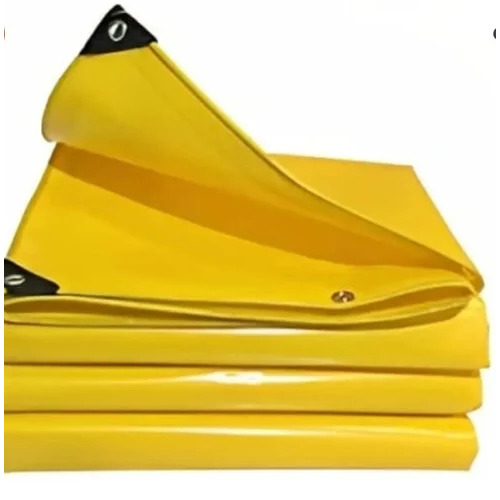 Multi Layer Cross Laminated Tarpaulin - LDPE Coated, Waterproof Yellow Canvas | Standard Design, Woven Technique, Industrial Usage