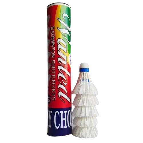 Nylon Badminton Shuttlecock - 10 Pieces | Premium Quality, Indoor Play, White Color