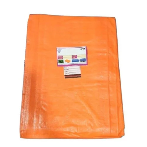 Orange HDPE Tarpaulin - 150 GSM PE Laminated, Waterproof, Woven Design for Extreme Weather Protection