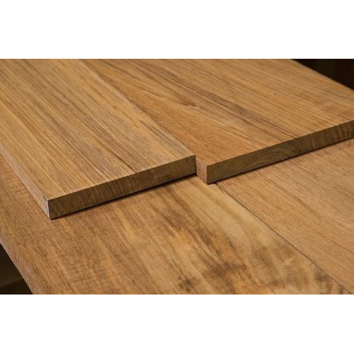 Teak Wood - Flat Logs, Brown and Light Brown Colors | Ideal for Chairs, Doors, and Outdoor Furniture