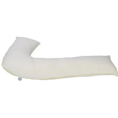 Cotton L Shape Body Pillow - 100% Cotton Multi-Position Use | Pregnancy-Friendly Pain Relief Breathable Fabric Skin-Friendly Material Durable Stitching Machine Washable Optimum Quality