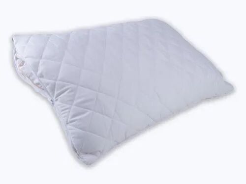 Quilted Cotton Pillow Protector - 17x27 Inches White Color | Premium Quality Machine Washable Stain-Resistant Breathable Quiet Non-Toxic Dyes Easy to Clean