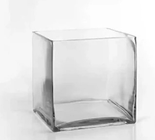 3 Inch Square Glass Vase - Glass Material, Custom Shapes | Easy to Clean, Quality Tested, Timely Delivery, True Value of Money