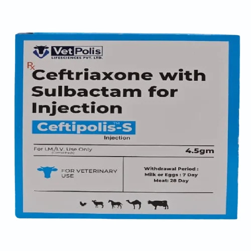 4.5gm Cefoperazone Sulbactam Injection For Veterinary