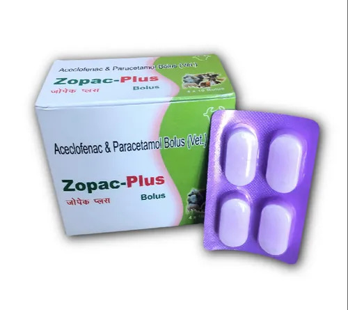 Aceclofenac And Paracetamol Bolus For Veterinary - Physical Form: Tablets