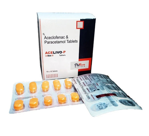 Aceclofenac Paracetamol Tablets - Prescription-Only Medicine for Hospital and Clinic Use | Store in Cool and Dry Place, Precaution Required