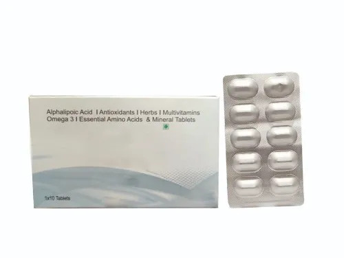 Omega 3 Essential Amino Acid Tablets - Prescription Required for Hospital and Clinic Use, Store in a Cool and Dry Place