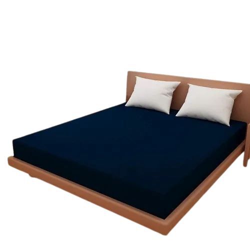 Blue Cotton Mattress Protector