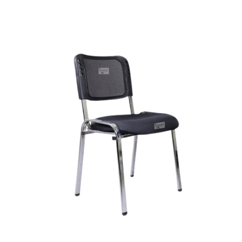 Laxmi Furnitech Cafe Chair - Modern Design, Black Metal Finish | Skin Friendly, Eco-Friendly, Durable, No Assembly Required