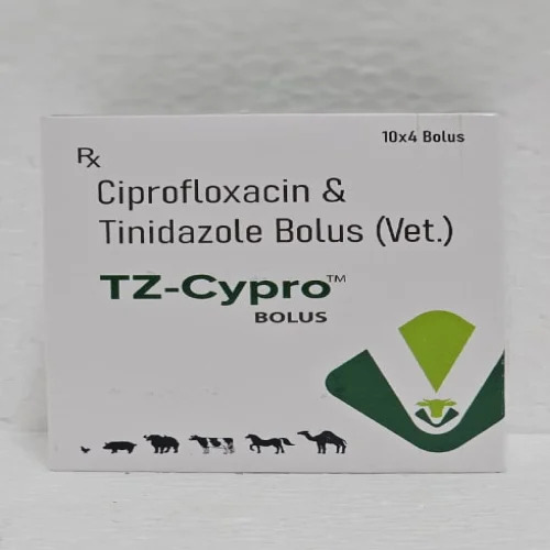 Ciprofloxacin Tinidazole Bolus For Veterinary - Physical Form: Tablets