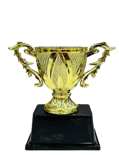 Cricket Sports Trophy - Iron Material, Round Shape, Plated Technique | Competitive Style, Optimum Quality, Golden Color, Sport Trophy Award