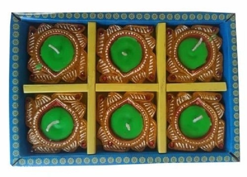 Diwali Clay Wax Diya Box