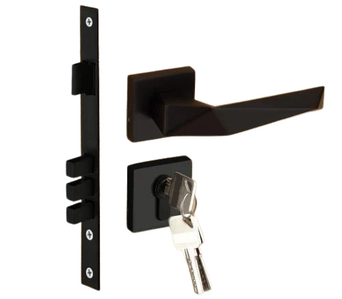 Antique Mortise Handle - Zinc Material, Black Color | Ideal For Interior Doors