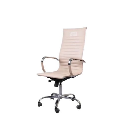 Fixed Arm Leather Office Chair By Laxmi Furnitech