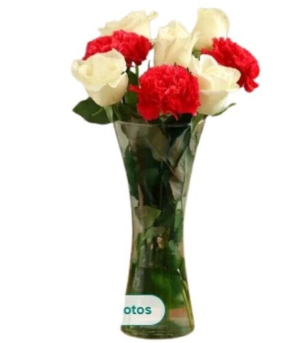 Glass Flower Vase - Transparent Glass, Custom Sizes Available | Easy to Clean, Lightweight Design