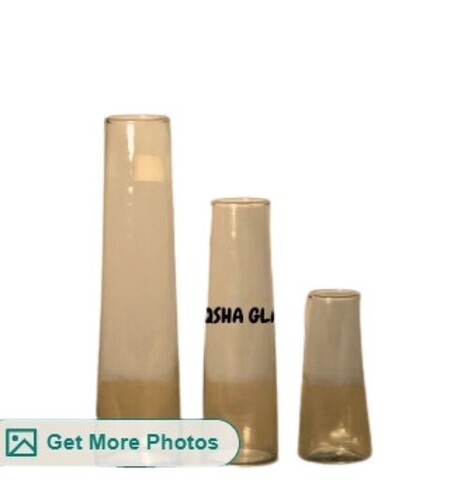 Glass Tower Vase - Glass Material, Customized Sizes | Transparent Design, Lightweight, Easy to Clean, Ideal for Gifting