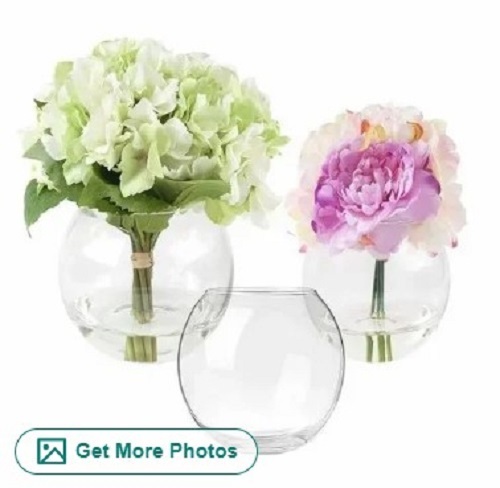 Glass Vase - Transparent Glass Material, Customized Shapes with Decal Effect | Easy to Clean, New Condition, Quality Tested, Timely Delivery